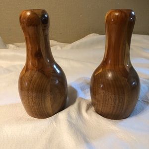 Vintage Wood Candle Sticks